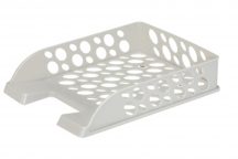 Document Tray - Oval - Light Grey