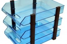 Document Tray - Executive (Set of 3 Tray) Ice Blue