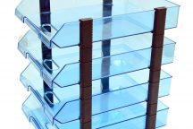 Document Tray - Executive (Set of 4 Tray) Ice Blue